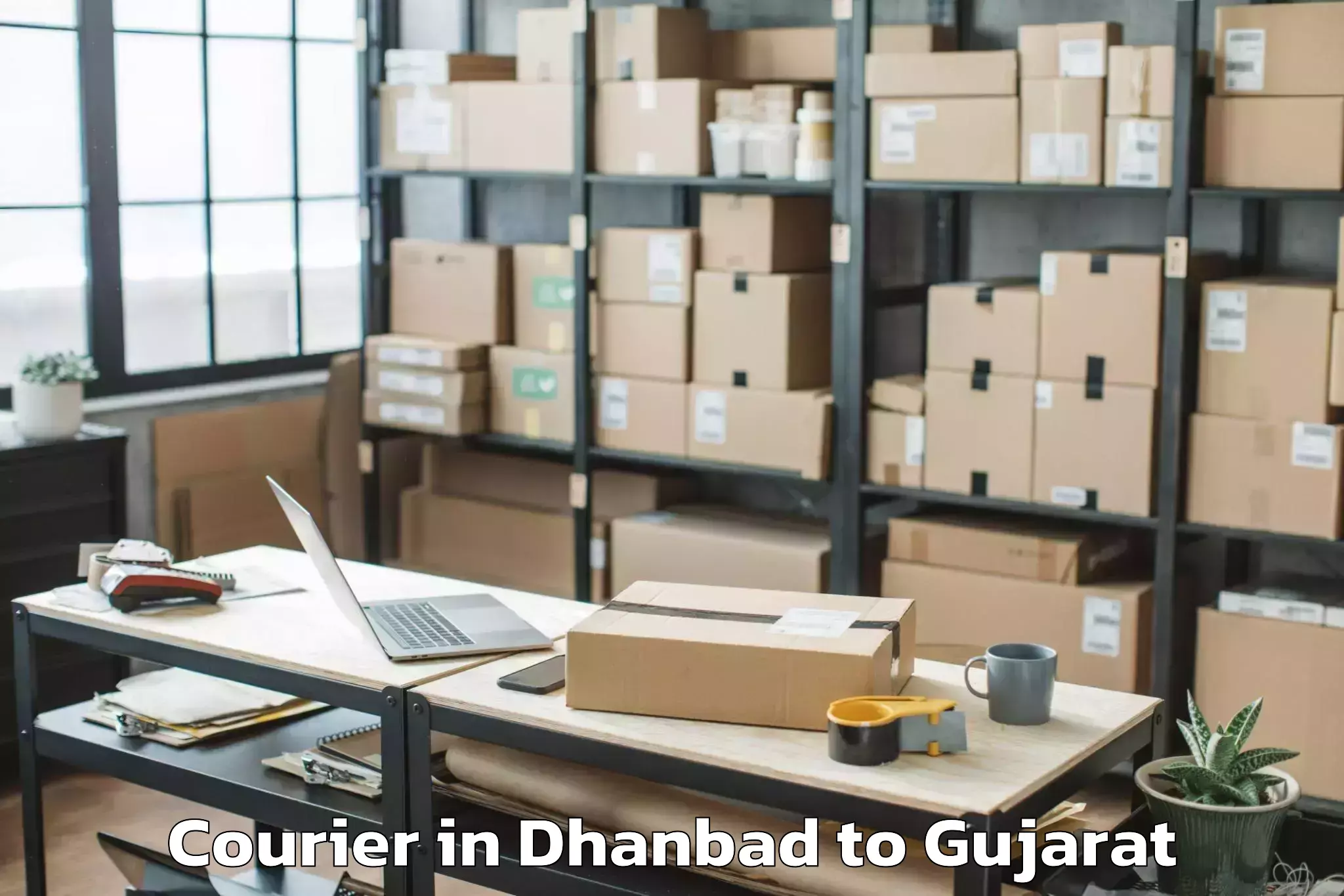 Book Dhanbad to Vanthali Courier Online